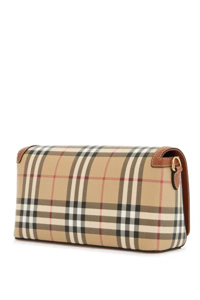 Burberry Vintage Check Logo-plaque Shoulder Bag