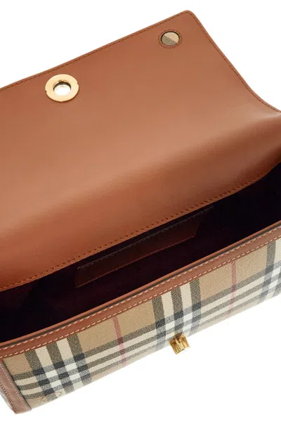 Burberry Vintage Check Logo-plaque Shoulder Bag