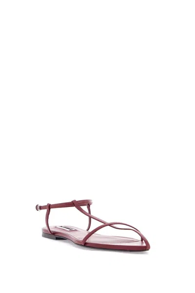 Jil Sander 10mm Leather T-bar Sandals