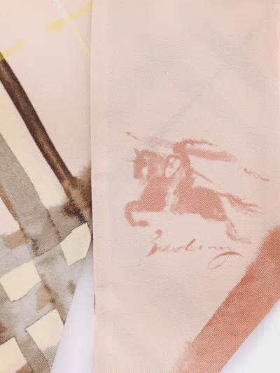 Burberry Check-pattern Reversible Scarf In Cream