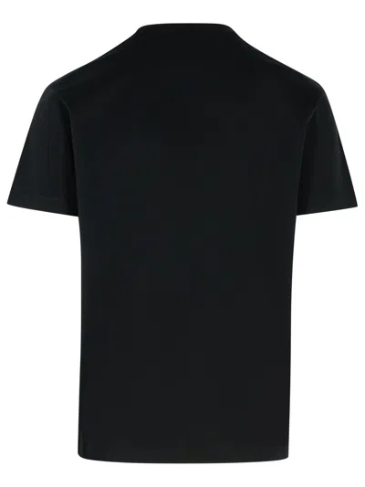 Dsquared2 'cool Fit Tee' Black T-shirt With Logo Print On The Front In Black