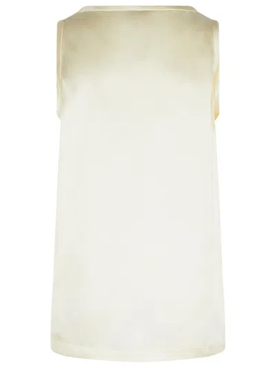 LISA YANG LISA YANG 'SCOOP' IVORY SILK TANK TOP WOMEN 