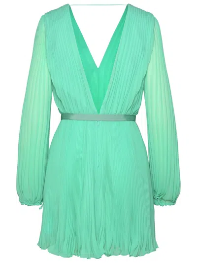 Max Mara Visita Green Polyester Dress In Green