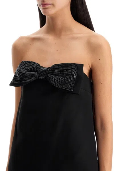 Self-portrait Strapless Mini Dress With Bow