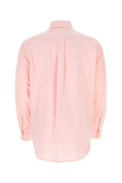 PALM ANGELS PALM ANGELS MEN PINK COTTON SHIRT 