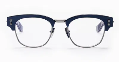 Akoni Newton - Blue Navy / Brushed Black Palladium Rx Glasses In Blue Navy