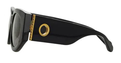 Linda Farrow Black Debbie Sunglasses In Black