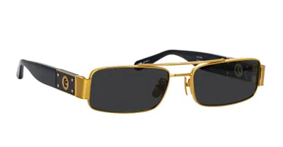 Linda Farrow Sunglasses Lfl1470 C1 Sun C1 In Gold