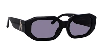 Attico The  Sunglasses In Black