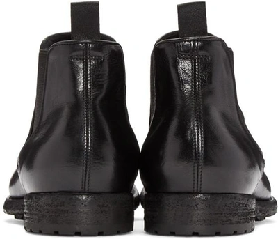 Shop Officine Creative Black Leather Chelsea Boots