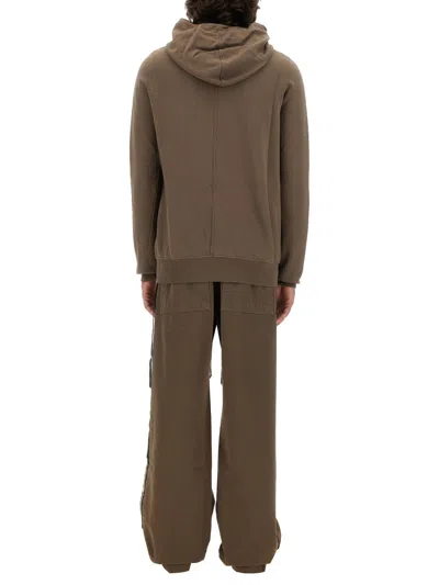 Drkshdw Men's Felpa Gimp Hoodie Dust In Brown