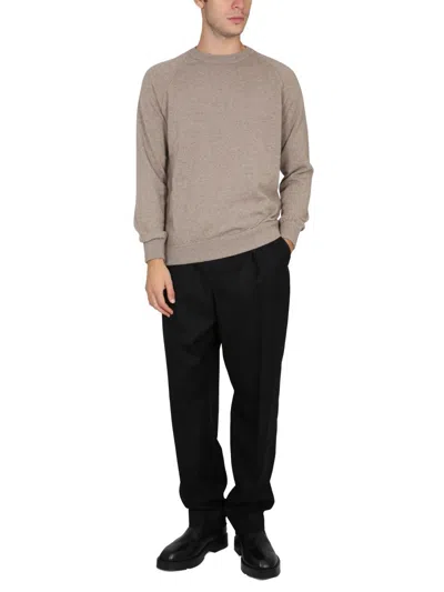 Drumohr Cashmere Sweater With Cross-neck Design