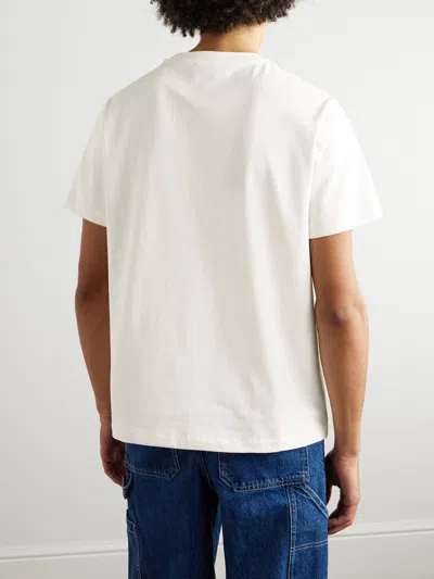 A.p.c. Rue Madame Organic Cotton Jersey T Shirt In White
