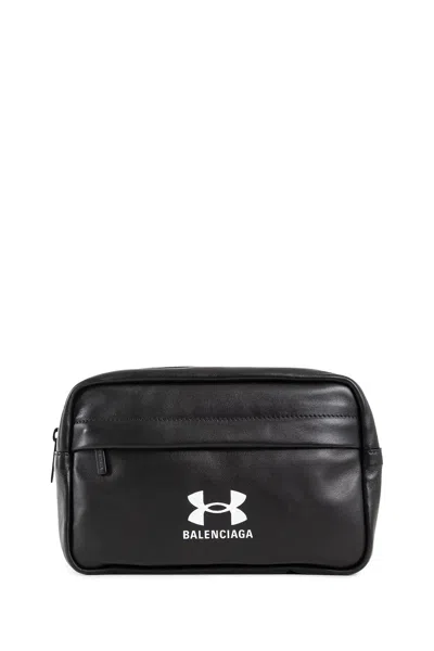 Balenciaga Man Black Clutches & Pouches In Black