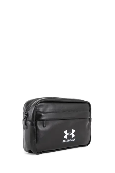 Balenciaga Man Black Clutches & Pouches In Black