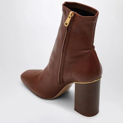 Chloé Cognac-coloured Ambre Ankle Boot In Brown