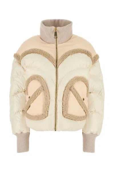 Khrisjoy Ivory Nylon Corazon Down Jacket In White