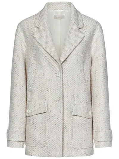 Shop Drumohr Blazer In White