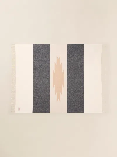 Faherty Thunder Voice Eagle Brushed Recycled Cotton Blanket In Iron Ridge