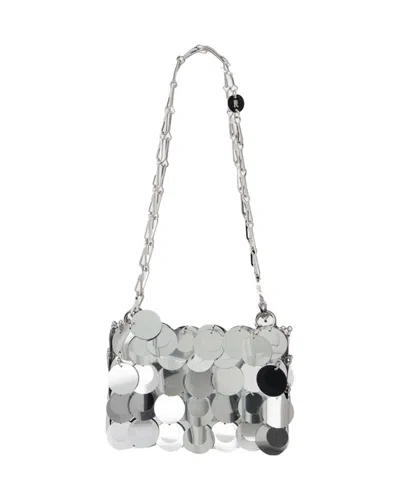 Rabanne Sparkle Nano Purse -  - Polyester - Silver In Silver