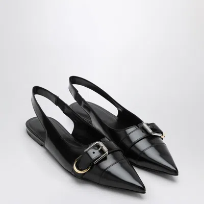 Givenchy Voyou Slingback Ballerina Flat With Pointed Toe In Black