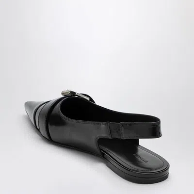 Givenchy Voyou Slingback Ballerina Flat With Pointed Toe In Black