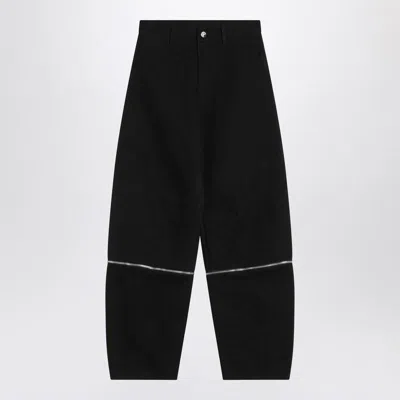 Moncler X Willow Smith Trousers With Zip Detail In Black