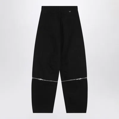 Moncler X Willow Smith Trousers With Zip Detail In Black