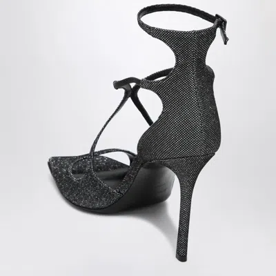 Jimmy Choo Square-headed High-heeled Sandals In Black