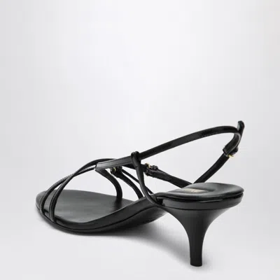 Miu Miu Miumiu Women Patent Leather Sandals With Buckles In Black