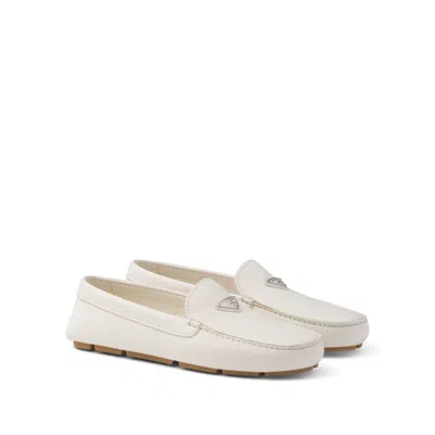 Prada Logo Leather Loafers Men