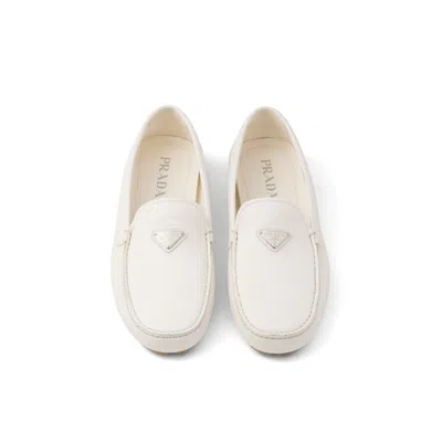 Prada Logo Leather Loafers Men