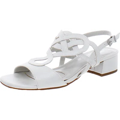 Easy Street Catrin Womens Faux Leather Slingback Heels In Multi