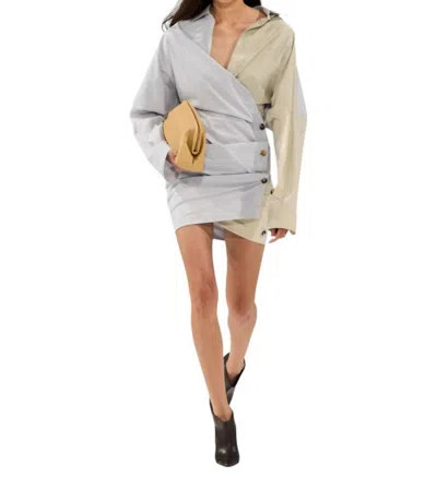 Philosophy Di Lorenzo Serafini Wrap Stripe Dress In Multi