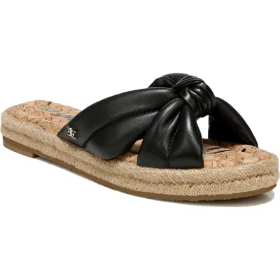 Sam Edelman Abbene Womens Slip On Espadrilles In Black