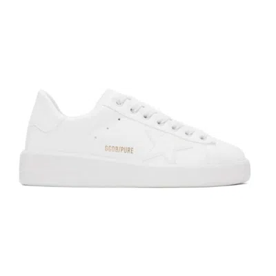 Golden Goose Purestar Sneaker With Logo In White