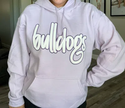 Spirit To A Tee Bulldogs Hoodie In Purple In Purple