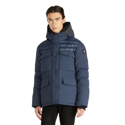 Pajar Men's Mikkel Mixed Media Parka With Detachable Inner Hood In Blue