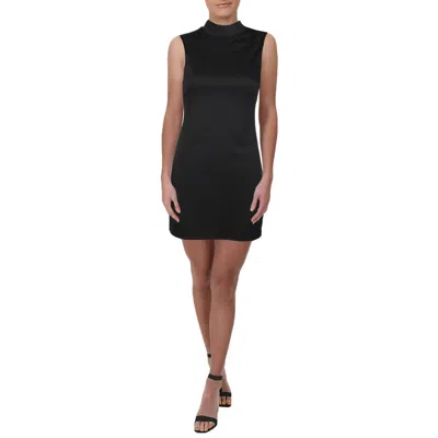 City Studio Juniors Womens Knit Sleeveless Bodycon Dress In Black