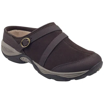 Easy Spirit Equinox Womens Leather Sip On Slipper Shoes In Brown