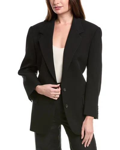 Michael Kors Mattie Wool Blazer In Black