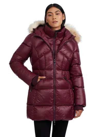 Pajar Women's Ares Fixed Hood Puffer With Fixed Bib In Multi