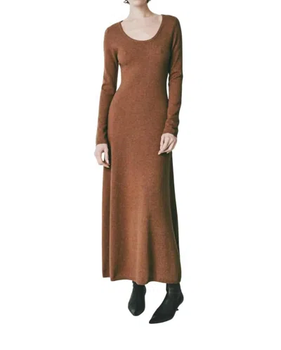 Rue Sophie Mignet Sweater Dress In Brown