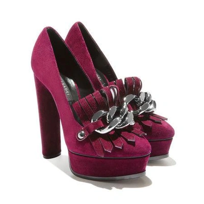 Shop Casadei Platforms In Uva Cardinal