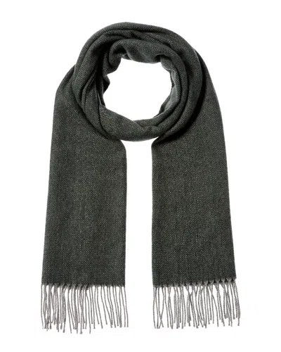 La Fiorentina Wool & Cashmere-blend Scarf In Green