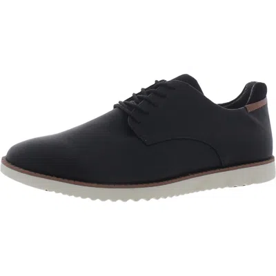 Dr. Scholl's Shoes Sync 2 Mens Faux Leather Lace Up Oxfords In Black