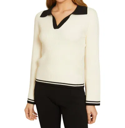 Caballero Quincy Sweater In Ivory/black In Multi