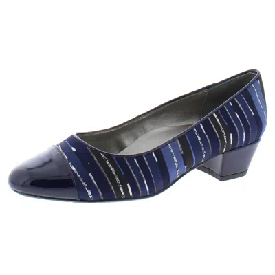 Proxy Anjelica P Womens Metallic Slip On Block Heels In Multi