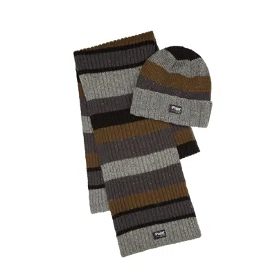 Pajar Men's Rocky Hat & Scarf Set In Grey