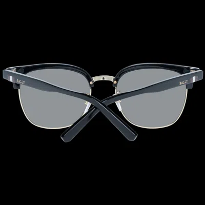 BALLY BALLY BY0049-K 5601D MEN'S SUNGLASSES - BLACK FRAME, GREY LENSES 